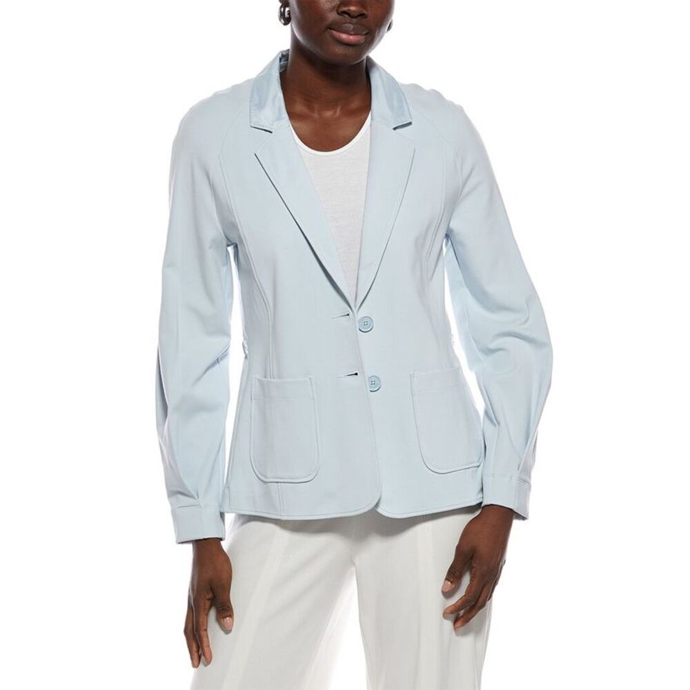 Marc Cain Womens Solid Blazer, Blue